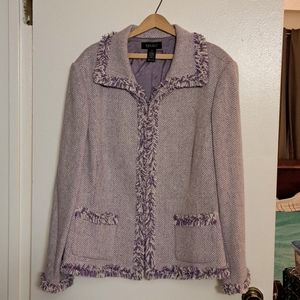 Lane Bryant lavender tweed jacket